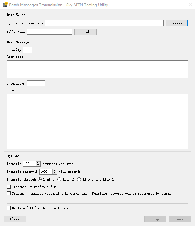 Batch Message Transmission