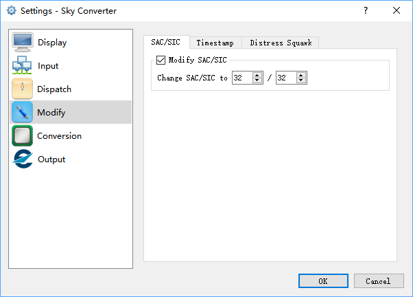 Configuration - Modify - SAC/SIC